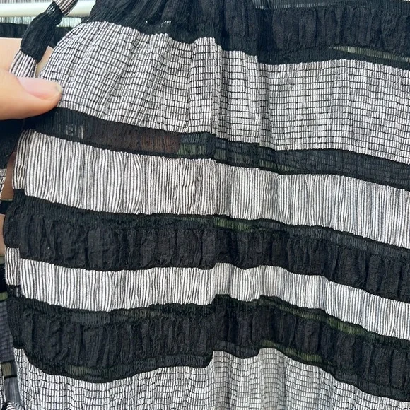 Hunter Bell NYC Matthews Dress Black Stripe - Picture 5 of 9